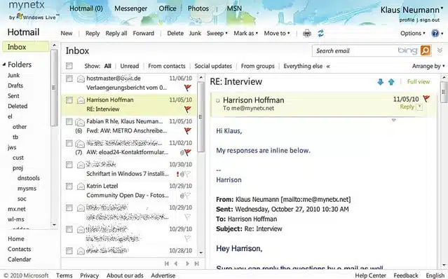 Die Empfänger Typen der E-Mail
