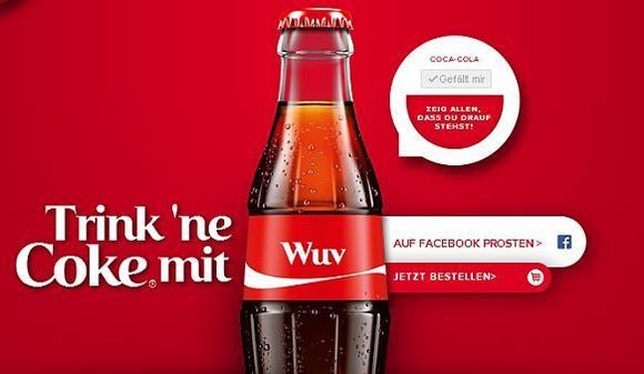 Personalisierung heute - Trink ne Coke mit