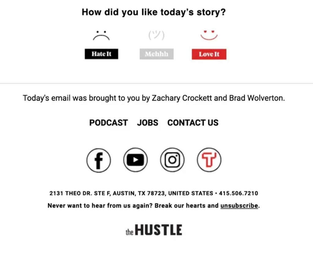 Newsletter Abmeldungen